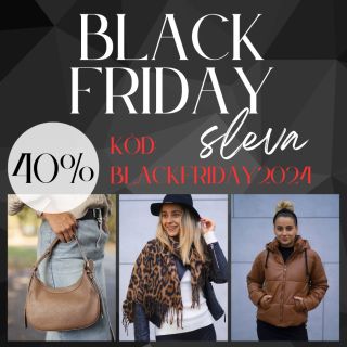 Jen do neděle můžete využít slevu 40% na všechny stylové kousky. 🛒Použijte v košíku kód BLACKFRIDAY2024 a sleva se vám...
